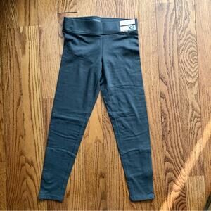 New York & Company Seamless Zipper Hem Gray Leggings Mid Rise Women’s SZ XS NWT